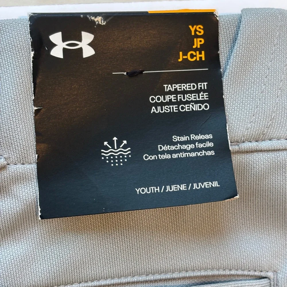 Under Armour Boys Gray UA Utility Relaxed Baseball Pants Youth Small New